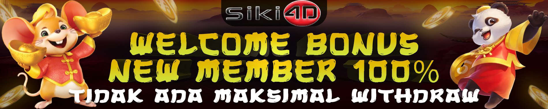 promo 100% new member siki4d